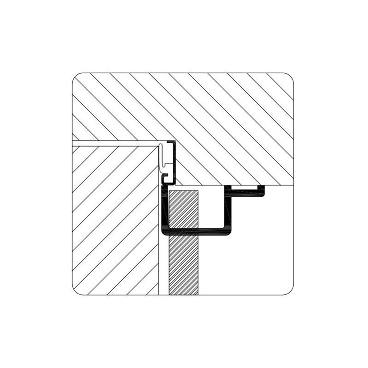 sluitplaat aluminium geanodiseerd luvema
