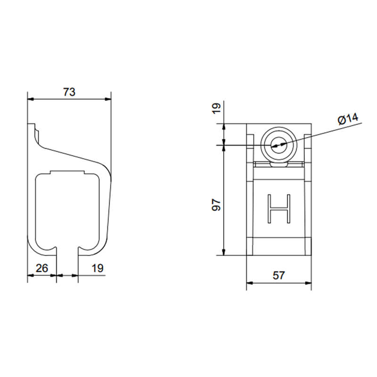 verbindingsdrager aluminium henderson