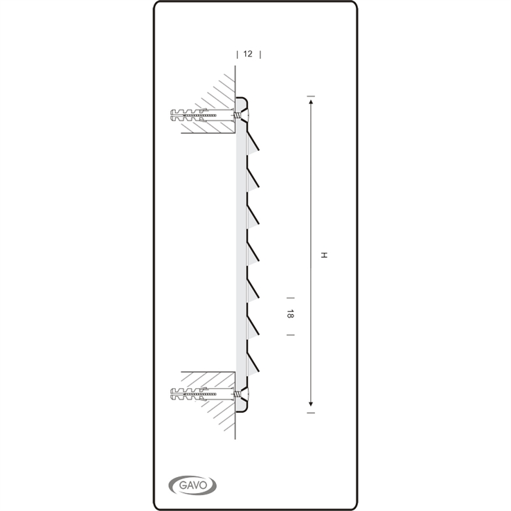 schoepenrooster aluminium zwart gavo