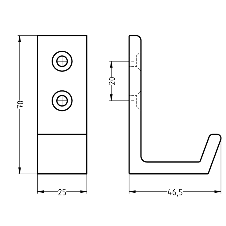 jashaak aluminium mat zwart hermeta