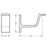 leuninghouder aluminium matzwart hermeta-5