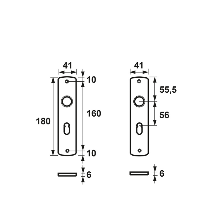 kortschild aluminium f1 axa