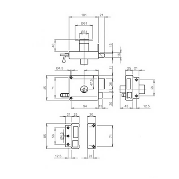 oplegslot d&n yale-2
