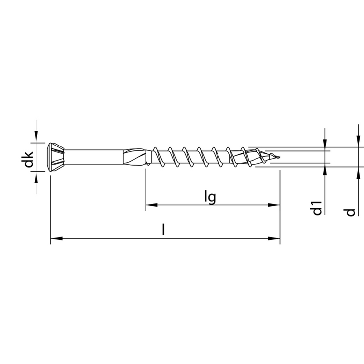 glaslatschroef rvs a2 heco