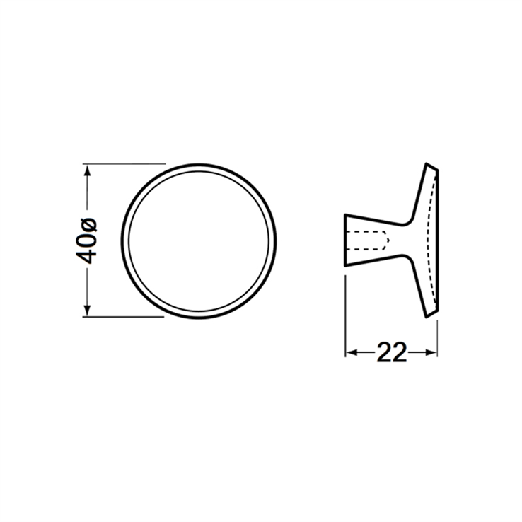 meubelknop aluminium f1 hermeta