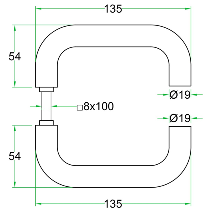 deurkruk rvs a2 oxloc