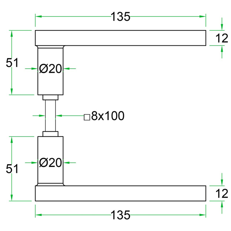 deurkruk rvs a2 oxloc