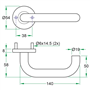 deurkruk rvs a2 oxloc-5