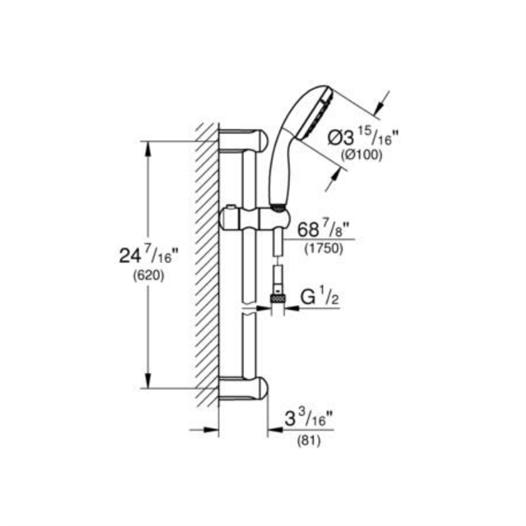 glijstangcombinatie grohe
