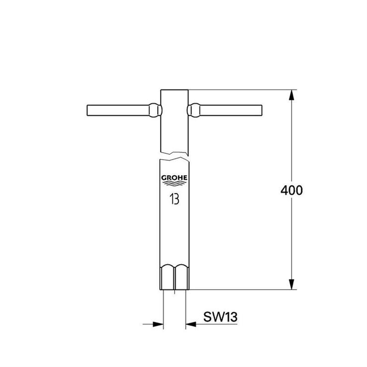 pijpsleutel chroom grohe