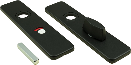 Kortschild Aluminium Mat Zwart Oxloc - SAINT DENIS WC72/8MM