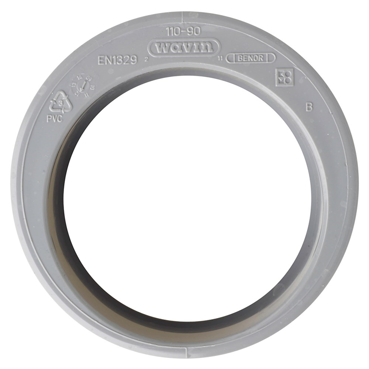 verloopring excentrisch pvc grijs rwa