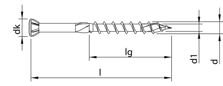 glaslatschroef rvs a2 heco