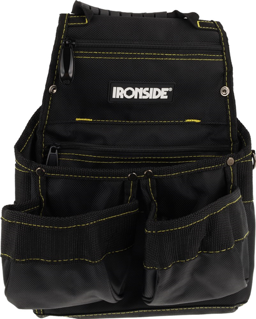 Gereedschapsgordel Nylon Ironside - HEAVY DUTY DUBBEL GESTIKT 15 VAKKEN