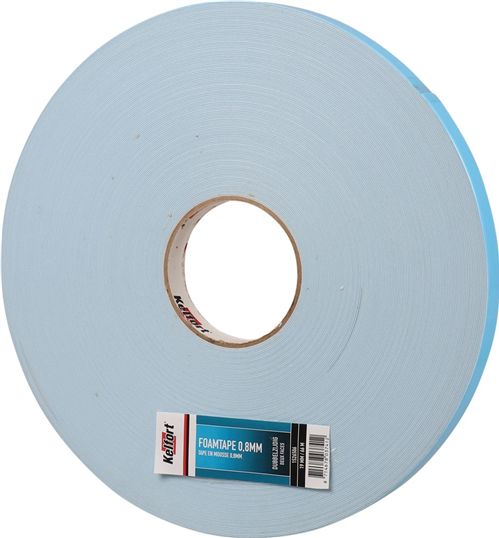 Foamtape Dubbelzijdig Kelfort - 19X1.5MM 33M WIT