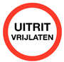 verbodsbord polypropyleen rood/wit-3