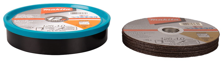 doorslijpschijfset staal/rvs makita