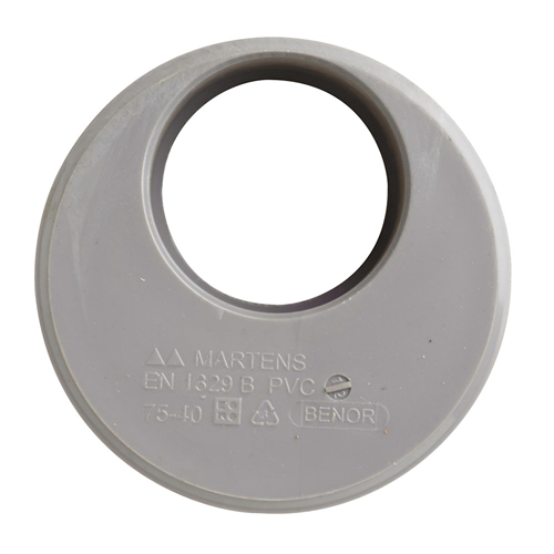 Verloopring Excentrisch Pvc Grijs Rwa -  40X 75MM