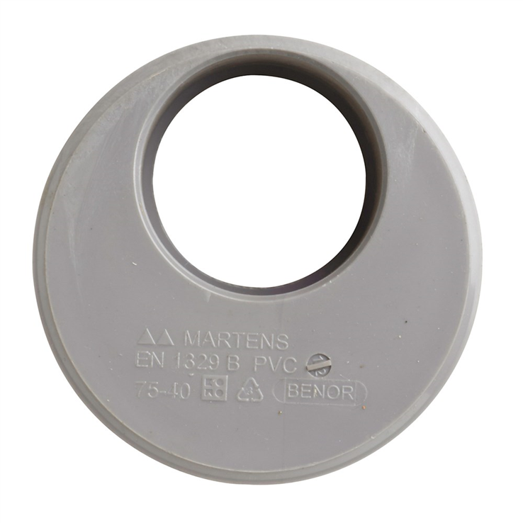 verloopring excentrisch pvc grijs rwa