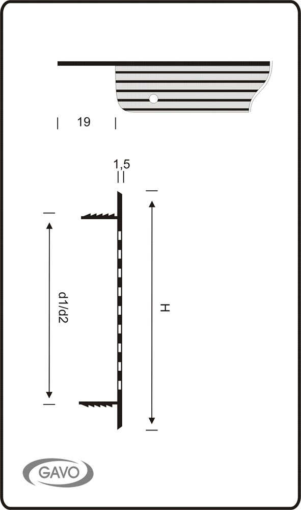 ventilatiestrip aluminium wit