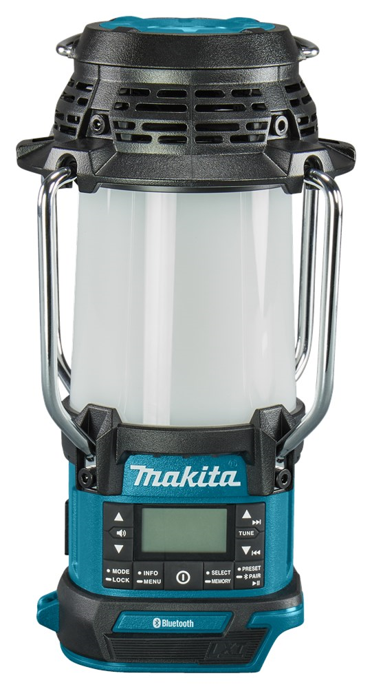 accu camping lamp met radio makita