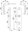 deurkrukgarnituur aluminium f1 hoppe-3