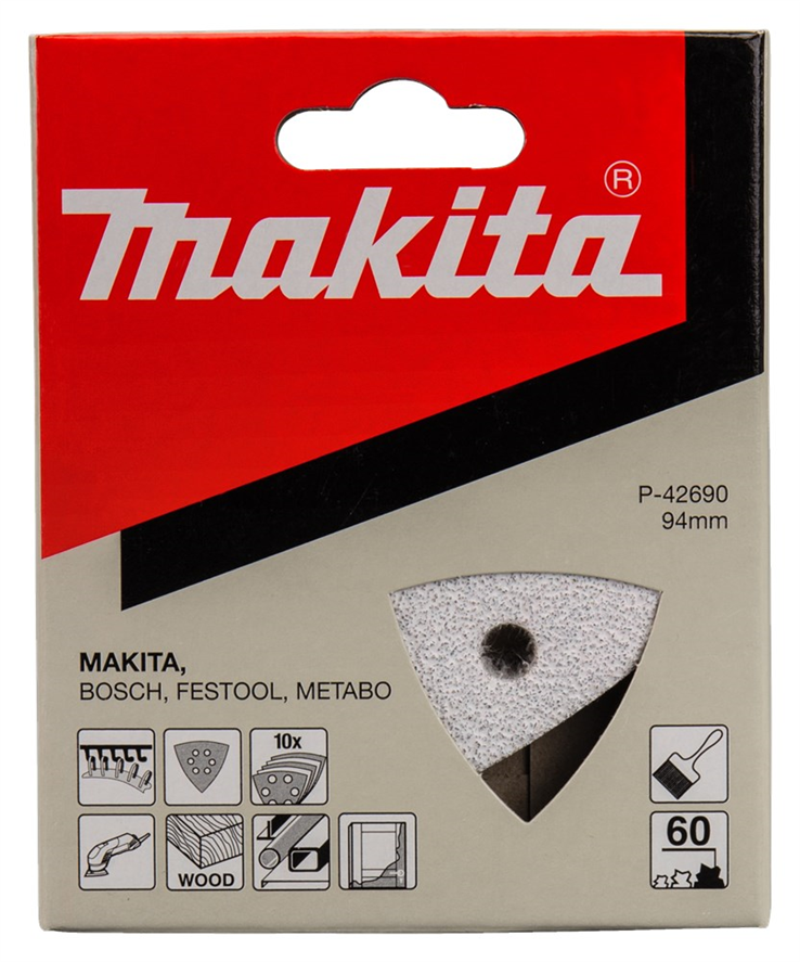 schuurpapier delta white velcro makita