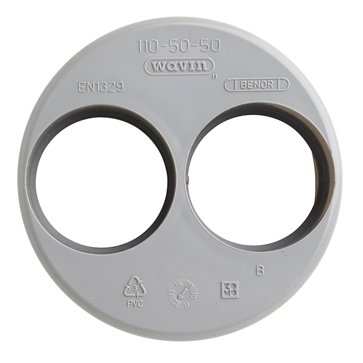 verloopring centrisch pvc grijs rwa