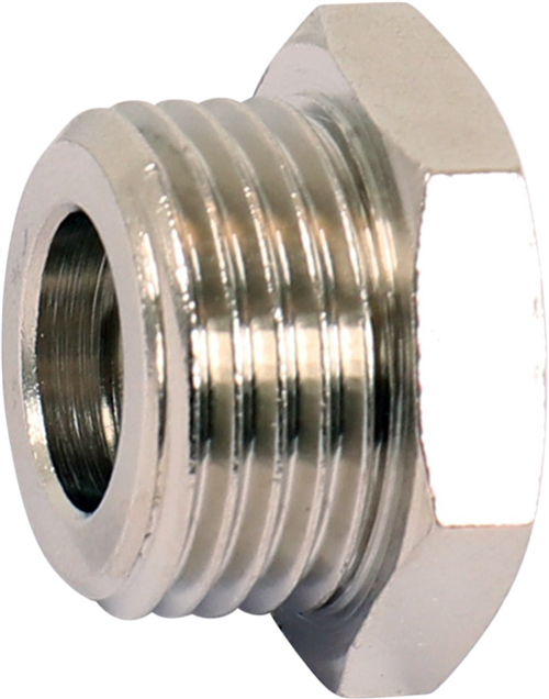 Verloopring Staal Vernikkeld Ironside - 1/2'' BU - 1/4'' BI SET à 2 ST