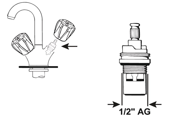 kraanbovenstuk messing grohe