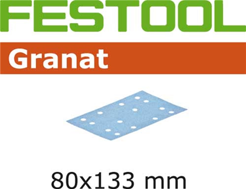 Schuurstrook Festool Granat -  80X133MM K180 GR SET à 10 ST