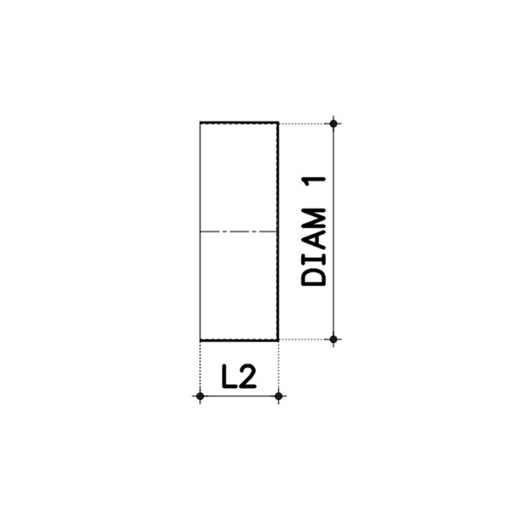 lijmkap pvc grijs rwa