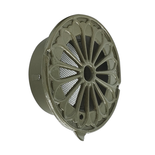 Ventilatierooster Aluminium Brons Weha - RETRO Ø150MM