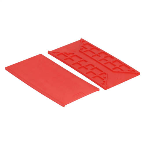 Beglazingsblokjes Tunnel Kunststof - 50X3X100MM ROOD