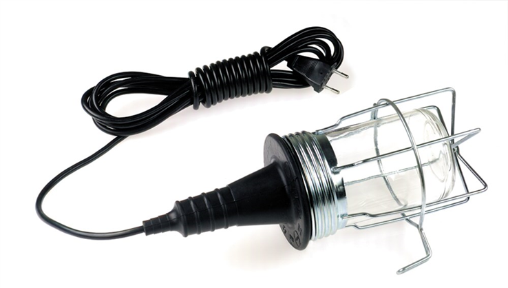looplamp met korf klasse II eurolux
