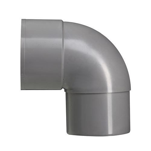 Bocht Pvc Grijs Hwa -  70MM