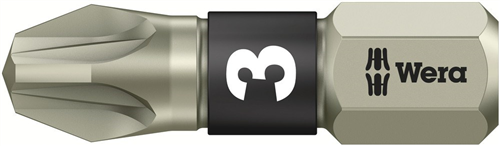 Schroefbit Pozidriv Rvs Wera - 3855/1 TS PZ3 25MM 1/4''