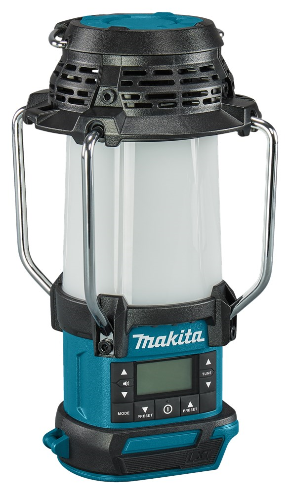 accu camping lamp met radio makita