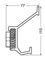 kapstok aluminium f1/eikenhout hermeta-5