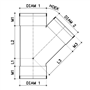 T-stuk pvc grijs rwa-4