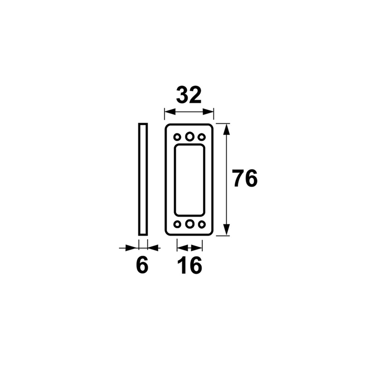onderlegplaat nylon wit axa