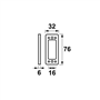 onderlegplaat nylon wit axa-4