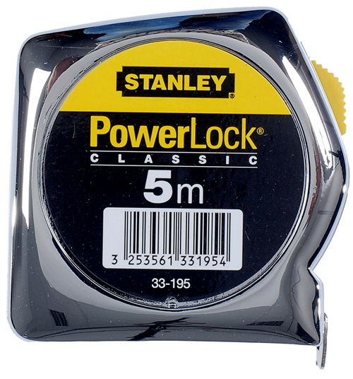 Rolbandmaat Stanley Powerlock - CLASSIC 5M 25MM