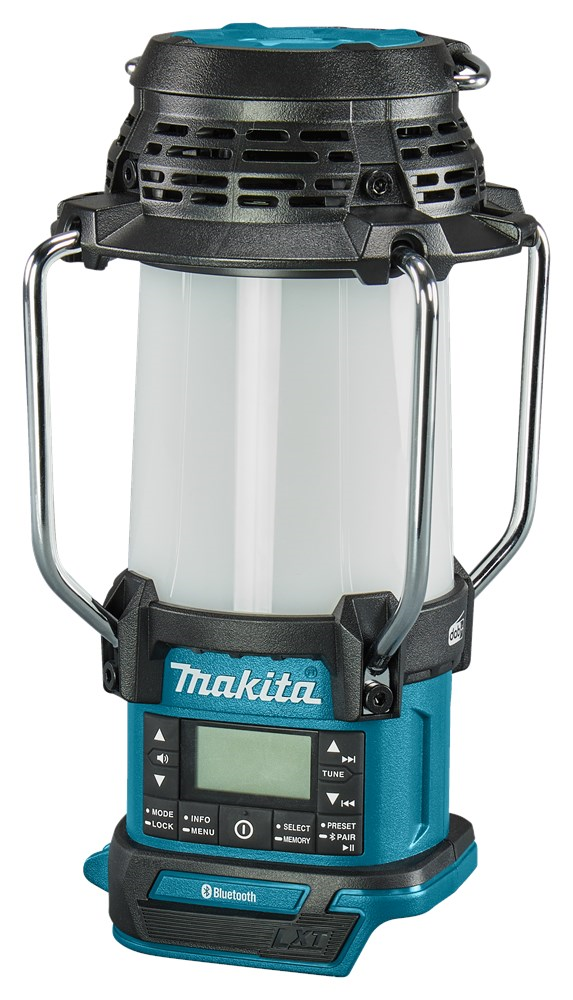 accu camping lamp met radio makita