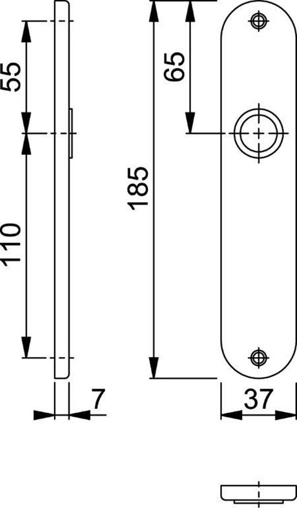 kortschild aluminium f1 hoppe