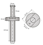 kierstandhouder rvs-2