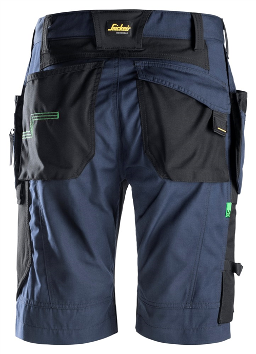 Werkbroek+ Kort Flexiwork Snickers - 6904 DONKERBLAUW/ZWART 044