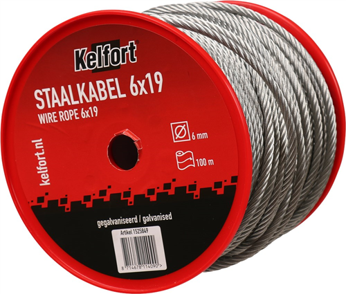 Staalkabel Elvz -  6.0MM 100M