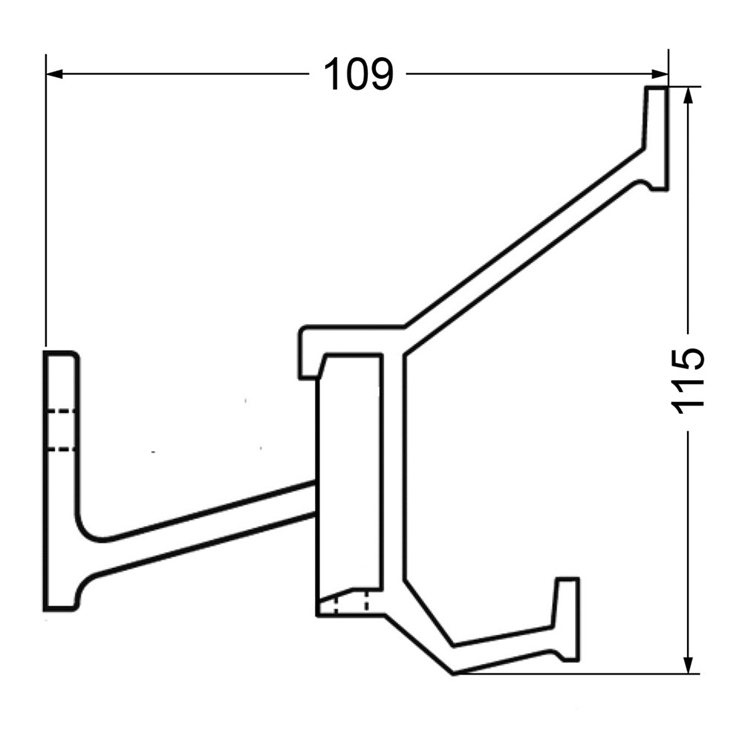 kapstok aluminium f1 mat hermeta