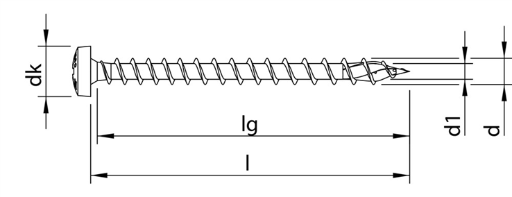 spaanplaatschroef rvs a2 heco
